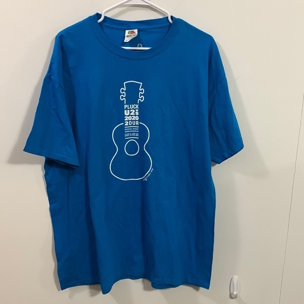 U2’s “Pluck” 2020 Tour T-shirt including Venues on back, Size XL, very good cond